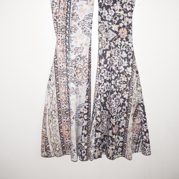 Judith March Boho Persian Suede Bell Bottom Pants - Picture 4 of 6